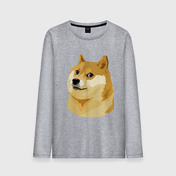 Лонгслив хлопковый мужской Doge, цвет: меланж
