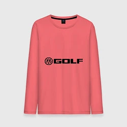 Лонгслив хлопковый мужской Volkswagen Golf, цвет: коралловый