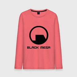 Лонгслив хлопковый мужской Black Mesa: Logo, цвет: коралловый