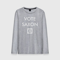 Лонгслив хлопковый мужской Vote Saxon, цвет: меланж