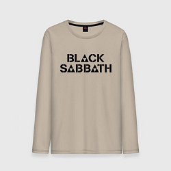 Лонгслив хлопковый мужской Black Sabbath, цвет: миндальный