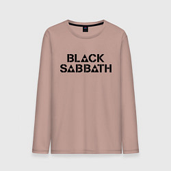 Лонгслив хлопковый мужской Black Sabbath, цвет: пыльно-розовый