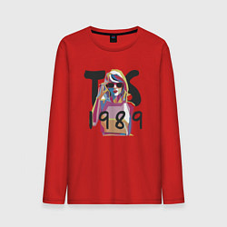 Лонгслив хлопковый мужской Taylor Swift, цвет: красный