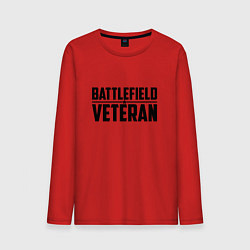 Лонгслив хлопковый мужской Battlefield Veteran, цвет: красный