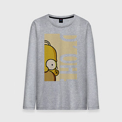 Лонгслив хлопковый мужской Homer Doh!, цвет: меланж
