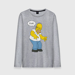 Лонгслив хлопковый мужской D'oh mood, цвет: меланж