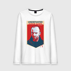 Лонгслив хлопковый мужской Джейсон Стэтхэм, цвет: белый