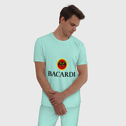 Пижама хлопковая мужская Bacardi цвета мятный — фото 2