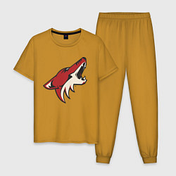 Пижама хлопковая мужская Phoenix Coyotes, цвет: горчичный