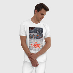 Пижама хлопковая мужская The Shining, цвет: белый — фото 2