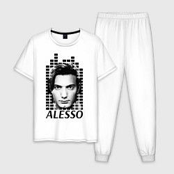 Пижама хлопковая мужская EQ: Alesso, цвет: белый