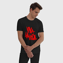 Пижама хлопковая мужская Viva La Vida, цвет: черный — фото 2