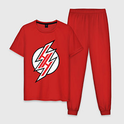 Пижама хлопковая мужская Hentai Heaven, цвет: красный