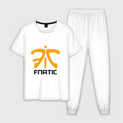 Пижама хлопковая мужская Fnatic, цвет: белый