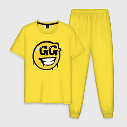 Пижама хлопковая мужская GG Smile, цвет: желтый