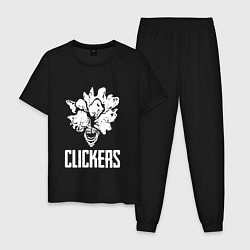 Пижама хлопковая мужская CLICKERS, цвет: черный