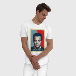 Пижама хлопковая мужская DiCaprio Art, цвет: белый — фото 2
