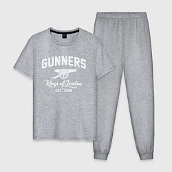 Пижама хлопковая мужская Arsenal Guinners, цвет: меланж