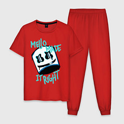 Пижама хлопковая мужская Mello Made it Right, цвет: красный