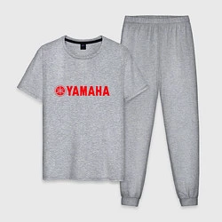 Пижама хлопковая мужская YAMAHA, цвет: меланж