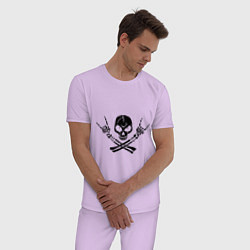 Пижама хлопковая мужская Хардкор, цвет: лаванда — фото 2