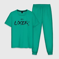 Пижама хлопковая мужская The losers, цвет: зеленый