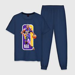 Пижама хлопковая мужская NBA Kobe Bryant, цвет: тёмно-синий