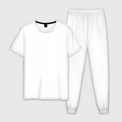 Пижама хлопковая мужская Военно - воздушные силы, цвет: белый
