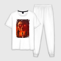 Пижама хлопковая мужская The Division 2, цвет: белый