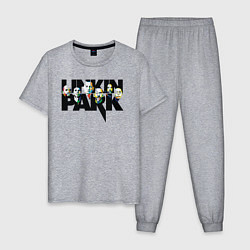 Пижама хлопковая мужская LINKIN PARK, цвет: меланж