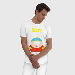 Пижама хлопковая мужская SOUTH PARK, цвет: белый — фото 2