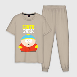 Пижама хлопковая мужская SOUTH PARK, цвет: миндальный