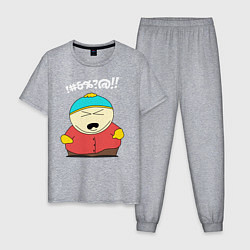 Пижама хлопковая мужская South Park, Эрик Картман, цвет: меланж
