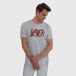 Пижама хлопковая мужская Slayer 27, цвет: меланж — фото 2