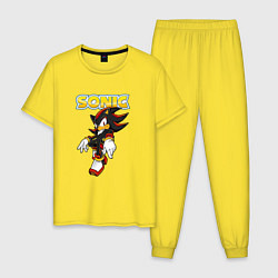 Пижама хлопковая мужская Sonic, цвет: желтый