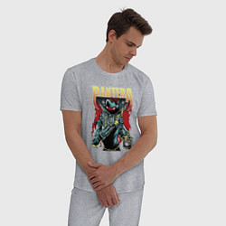 Пижама хлопковая мужская Pantera, цвет: меланж — фото 2