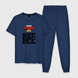 Пижама хлопковая мужская Разработчик Supercell, цвет: тёмно-синий