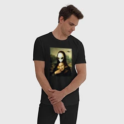 Пижама хлопковая мужская Mona Lisa, цвет: черный — фото 2