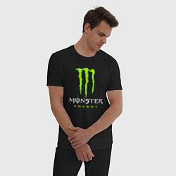 Пижама хлопковая мужская MONSTER ENERGY, цвет: черный — фото 2