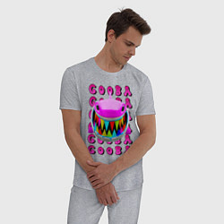 Пижама хлопковая мужская 6IX9INE- GOOBA, цвет: меланж — фото 2