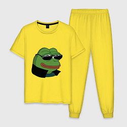 Пижама хлопковая мужская Pepe в очках EZ, цвет: желтый