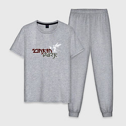Пижама хлопковая мужская Linkin Park 2021, цвет: меланж