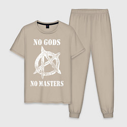 Мужская пижама NO GODS NO MASTERS