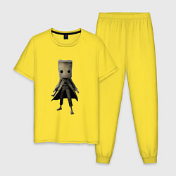 Пижама хлопковая мужская Little Nightmares, цвет: желтый