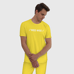 Пижама хлопковая мужская WEE-WEE, цвет: желтый — фото 2