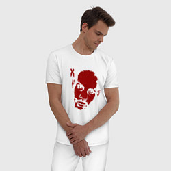 Пижама хлопковая мужская DMX - The Devil, цвет: белый — фото 2