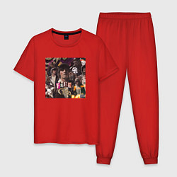 Пижама хлопковая мужская OG BUDA FREERIO, цвет: красный
