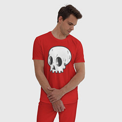 Пижама хлопковая мужская Мертвый Аякс, цвет: красный — фото 2