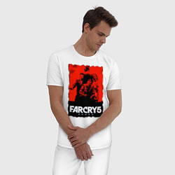 Пижама хлопковая мужская FARCRY ФАРКРАЙ, цвет: белый — фото 2