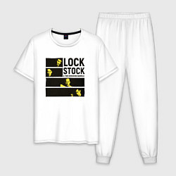 Пижама хлопковая мужская Lock, Stock and Two Smoking Barrels 1998, цвет: белый